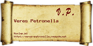 Veres Petronella névjegykártya